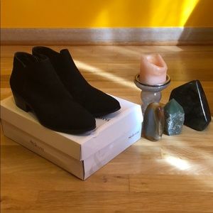 Black Suede Ankle Bootie NEW